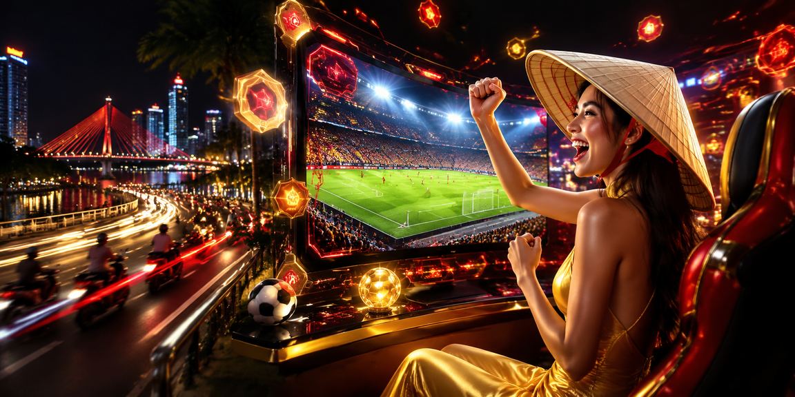 Người chơi esports tại Đà Nẵng theo dõi cược trực tuyến với nón lá