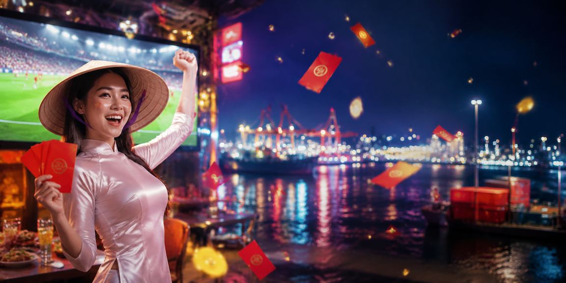 Phong bì đỏ khuyến mãi mừng năm mới tại Hải Phòng với nón lá truyền thống